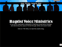 Tablet Screenshot of baptistvoiceministries.com